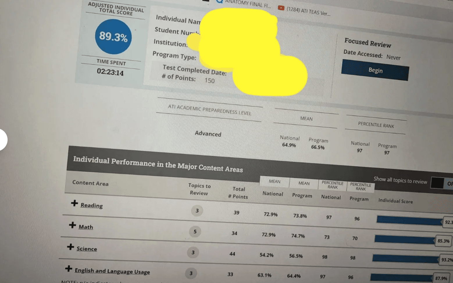 Student result