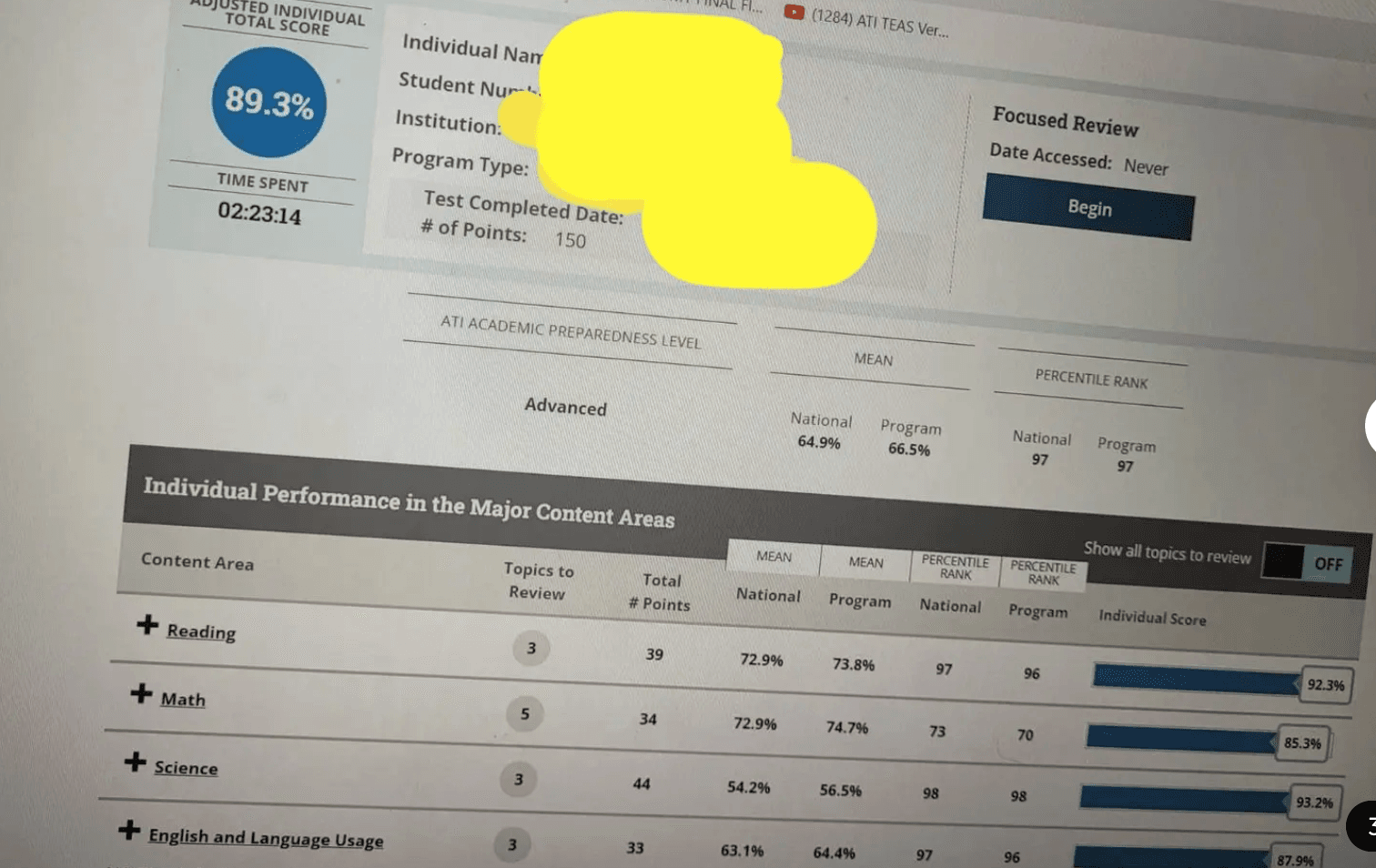 Student result